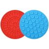 2pcs Dog Lick Pad Pet Shower Grooming Slow Feeder Dog Distraction Mat Slow Treat Dispensing Mat With Powerful Suction Cats Slow Feeder Li