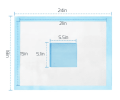 50Pcs/Set Dog Training Pads Puppy Pee Pads 24x18In M