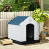 Dog House Made of Plastic with Ventilation System and Fastening Device