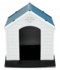 Dog House Made of Plastic with Ventilation System and Fastening Device