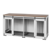VEVOR Dog Crate Furniture 72 in Indoor Wooden Dog Kennel with Tray Heavy Duty
