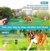 2 In 1 Wireless Electric Dog Fence Waterproof Pet Shock Boundary Containment System Electric Training Collar for Small Medium Large Dogs