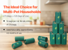 Thick Dog Poop Bags 270PCS Unscented Biodegradable Pet Waste Bags Refill Rolls