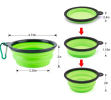 4Pcs Silicone Collapsible Dog Bowls BPA Free Travel Dog Bowl Foldable Cat Dog Food Water Bowl