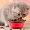 4Pcs Silicone Collapsible Dog Bowls BPA Free Travel Dog Bowl Foldable Cat Dog Food Water Bowl
