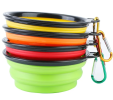 4Pcs Silicone Collapsible Dog Bowls BPA Free Travel Dog Bowl Foldable Cat Dog Food Water Bowl