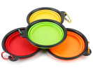4Pcs Silicone Collapsible Dog Bowls BPA Free Travel Dog Bowl Foldable Cat Dog Food Water Bowl