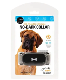 Goldman's No-Bark Training Dog Collar Friendly and Humane - Large