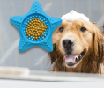Pet supplies sea star pet suction cup licking pad pet dinner plate dog licking pad slow food bowl cat food dog food bowl