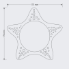 Pet supplies sea star pet suction cup licking pad pet dinner plate dog licking pad slow food bowl cat food dog food bowl