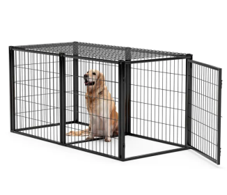 Dog Crate 63" Dog Kennel for Small Medium Dogs, Puppy Dog Playpen with Top, Pet Cage, Indoor, Black.63"L x 29.9"W x 31.9"H.