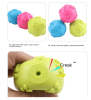 3pcs Pet dog toy footprint toy ball 6cm sounding toy ball TPR rubber