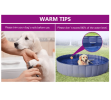 Foldable Dog Swimming Pool Blue 47.2"x11.8" PVC