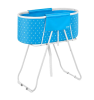 Foldable Dog Bathtub Elevated Light Blue Bathing Station for Small & Medium Pets
