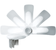 Pet Life 'Gyrater' Swivel Travel Dual-Rowed Grooming Undercoat Pet Rake