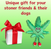 My Name is MJ, Cute Stuffed Parody Marijuana Leaf Dog Toy
