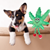 My Name is MJ, Cute Stuffed Parody Marijuana Leaf Dog Toy