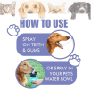 Yegbong Tooth Cleaning Spray For Cats And Dogs, Tooth Stains Fresh Breath Pets Oral Care Spray