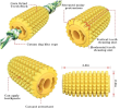Corn Shape Puppy Chew Toy TPR Pet Dog Molar Toy Dog Interactive Toothbrush Toy