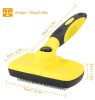 Self Cleaning Slicker Brush Pets Dogs Grooming Shedding Tools Pet Hair Grooming Remover