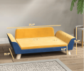 PawHut Dog Sofa Bed for Small Dogs with Soft Cushion, Washable Cover & Non-Slip Foot Pads, Orange
