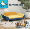 PawHut Dog Sofa Bed for Small Dogs with Soft Cushion, Washable Cover & Non-Slip Foot Pads, Orange