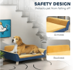 PawHut Dog Sofa Bed for Small Dogs with Soft Cushion, Washable Cover & Non-Slip Foot Pads, Orange