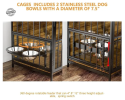 Dog Crate Furniture-Style Cages for Large Dogs Indoor Heavy Duty Super Sturdy 41"