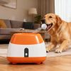 Automatic Dog Ball Launcher with 26-79 FT Distance, Automatic Ball Launcher for Medium and Large Dogs, Orange