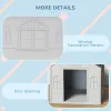 Cozy Pet House Water-Resistant Indoor/Outdoor Puppy Shelter Gray for Small/Medium Dogs Easy to Install