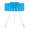 Foldable Dog Bathtub Elevated Light Blue Bathing Station for Small & Medium Pets
