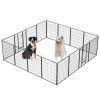 Dog Playpen Outdoor, 16 Panels Dog Pen 40" Height Dog Fence Exercise Pen with Doors for Large/Medium/Small Dogs, Portable Pet Playpen for Yard, R