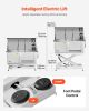 Electric Lift Dog Washing Station, 50Inch Professional Stainless Steel Pet Grooming Tub w/ Non-Slip Drain Board