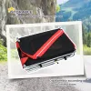 Dog Bike Trailer, Red & Black Pet Cart Wagon, Large Wheels for Off-Road Adventures with Your Pet