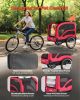 Dog Bike Trailer, Supports up to 100 lbs, Pet Cart Bicycle Carrier for Small & Large Dogs, Easy Folding Frame with Quick Release Wheel