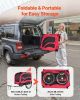 Dog Bike Trailer, Supports up to 100 lbs, Pet Cart Bicycle Carrier for Small & Large Dogs, Easy Folding Frame with Quick Release Wheel