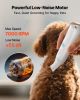 Dog Clippers for Grooming, 4 in 1 Dog Grooming Kit, Low Noise, Rechargeable Pet Shaver with 6 Combs & 4 Detachable Blades
