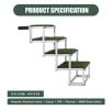 Foldable Dog Ramp for Cars, SUVs, Trucks, Portable Pet Dog Stairs for Large Dogs with Non-Slip Surface & Reinforced Design