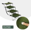 Foldable Dog Ramp for Cars, SUVs, Trucks, Portable Pet Dog Stairs for Large Dogs with Non-Slip Surface & Reinforced Design