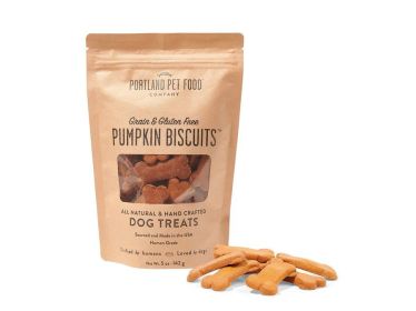 Portland Pet Food Company - Dog Treats Pumpkn Biscuit - Case Of 6-5 Oz