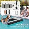 Inflatable Dog Boat Ramp Up to 286 lbs, for Boat, Dock, Lake, Non-Slip, Safe & Easy