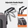 Pet Stroller, 4 Wheels Dog Stroller with Brakes, 160lbs Weight Capacity