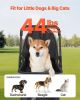 Pet Stroller, 44 lbs Weight Capacity, Foldable Dog Stroller Cart, 4 Wheels Cats Stroller with Mesh Windows & Revrsible Handle