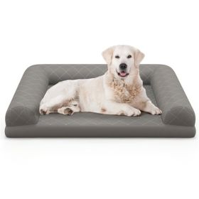 36 Inch Orthopedic Dog Bed (Color: Grey)