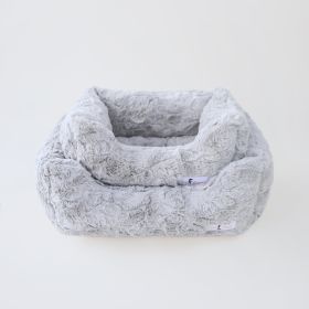 Bella Dog Bed (Color: Silver, Size: LG)