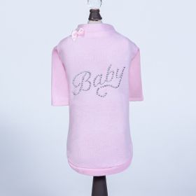 Baby Dog Tee (Color: Pink, Size: SM)