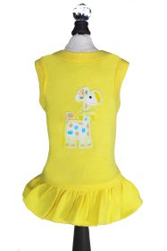 Baby Safari Dog Dress (Color: Yellow, Size: S)