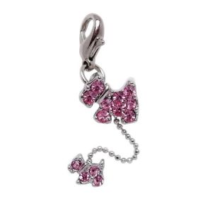 Charms for Dog Collars, Apparel, and more (Style: Pink Dog)