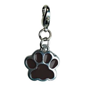 Charms for Dog Collars, Apparel, and more (Style: Black Paw)