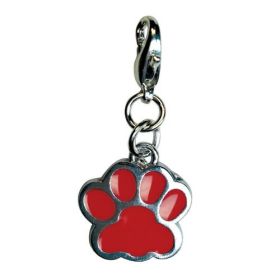 Charms for Dog Collars, Apparel, and more (Style: Red Paw)